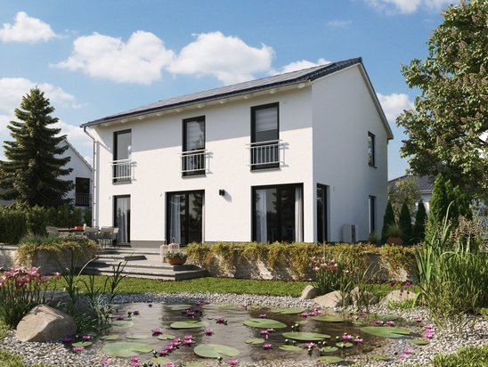 Moderne Stadtvilla mit Garten und Teich Moderne Stadtvilla mit Terrasse, Garten und Teich in ruhiger Wohnlage.